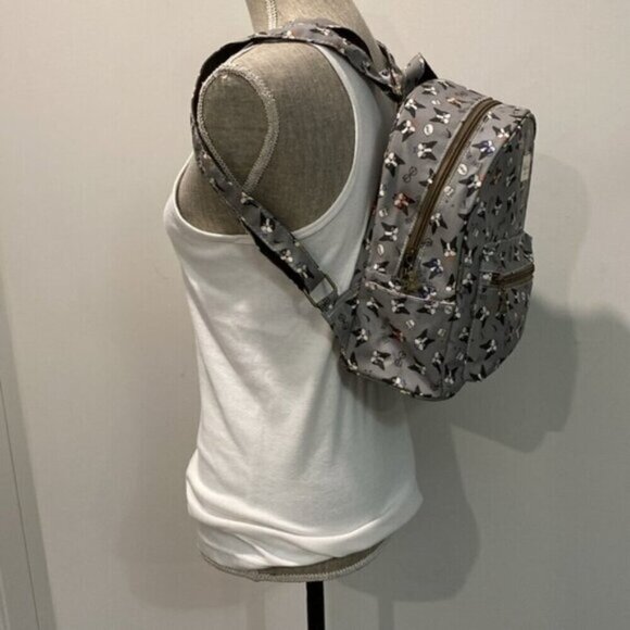 Qzcai Garden Grey Backpack with dogs - Picture 2 of 12